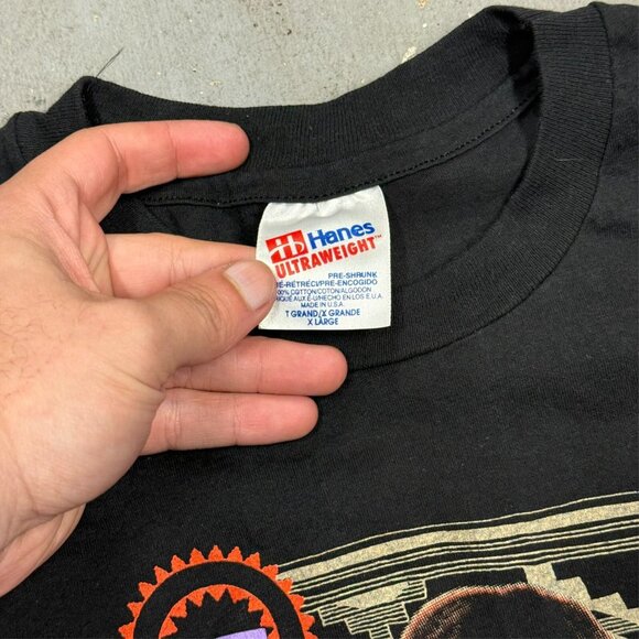 Vintage 90s Suzy Bogguss Voices in the Wind Single Stitch TShirt Black XL - Picture 6 of 8